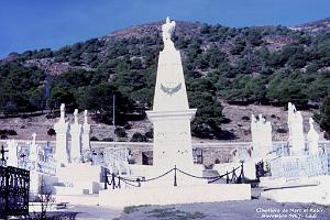MERS EL KEBIR B LE CIMETIERE ET SON MONUMENT AUX MORTS 1967